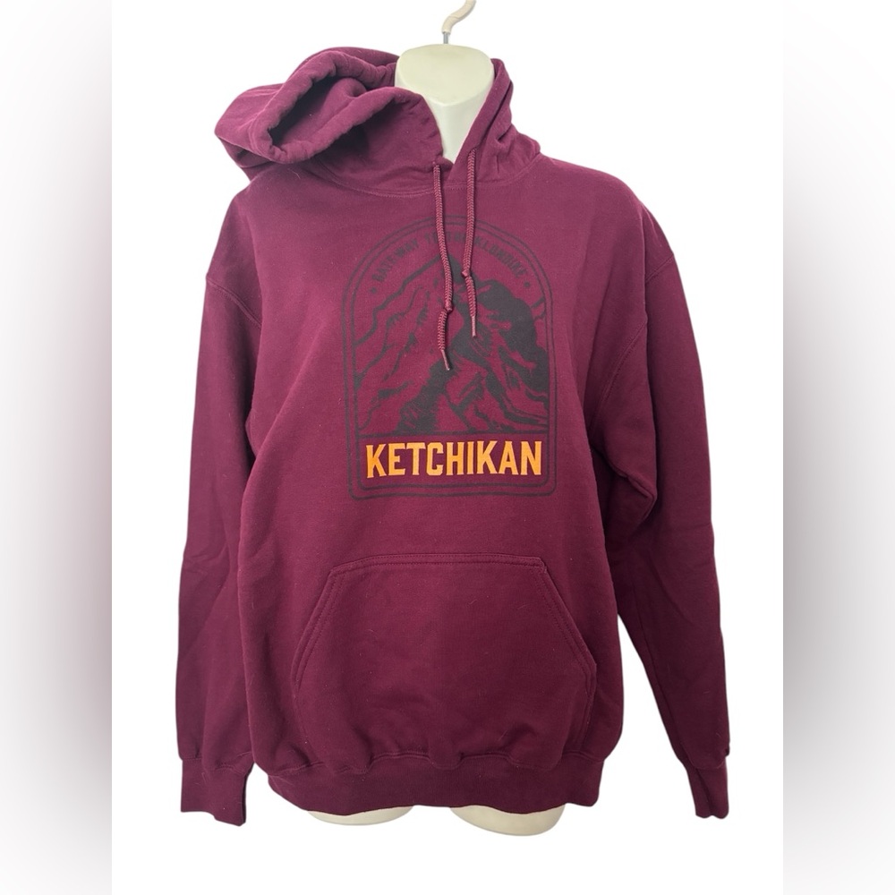 Ketchikan Alaska sweater. EUC size medium. Burgundy